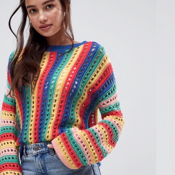 rainbow cardigan asos